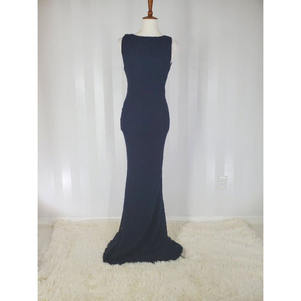 NWT Alice + Olivia Lace Open Back Mermaid Gown Formal Evening Dress Sz 8